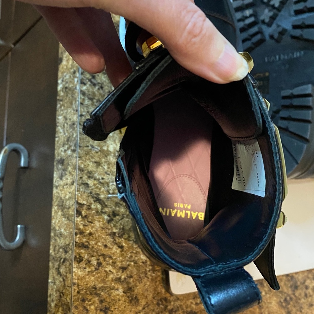 Balmain Charlie leather Combat boots - Picture 12 of 15